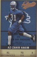 2002 Fleer Authentix Az-Zahir Hakim #72