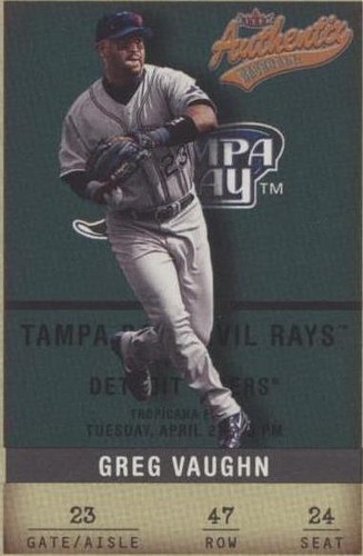 2002 Fleer Authentix - Greg Vaughn #47