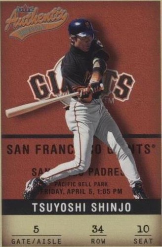 2002 Fleer Authentix - Tsuyoshi Shinjo #34