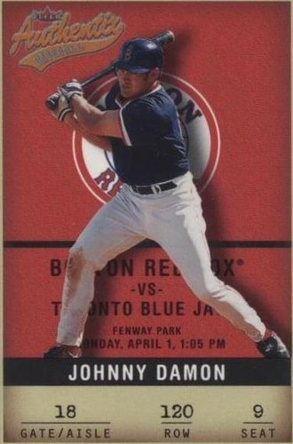 2002 Fleer Authentix - Johnny Damon #120