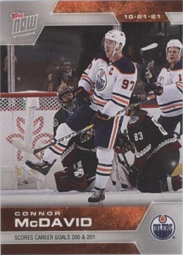 2021-22 Topps Now NHL Stickers - Connor McDavid #34