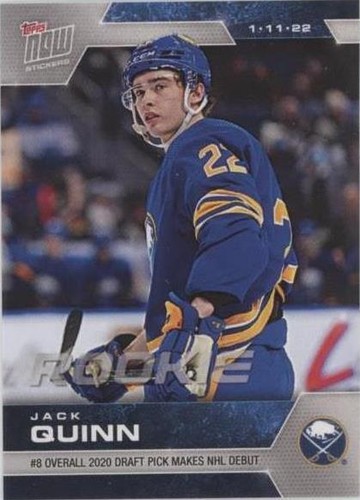 2021-22 Topps Now NHL Stickers - Jack Quinn #203