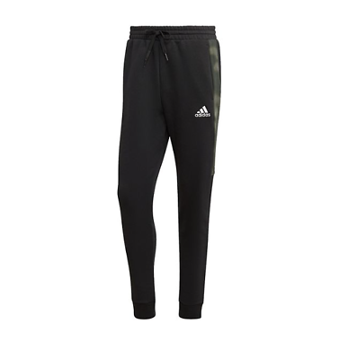 adidas Joggers Mens 4XL Essentials Cotton Fleece Black Camouflage HL6929