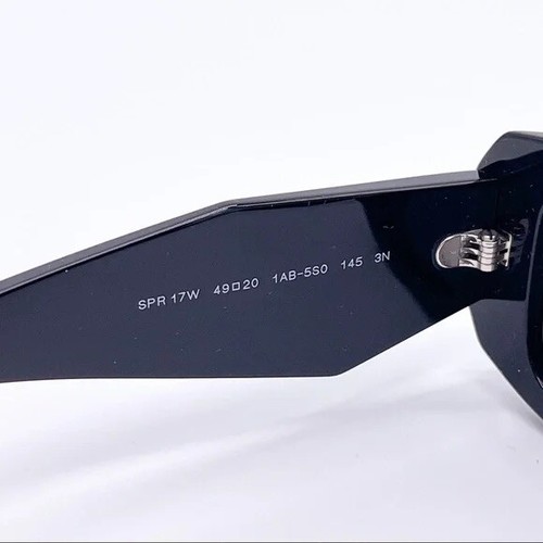 Pre-owned Prada Pr 17ws 1ab5so Black Dark Grey Lens Unisex Sunglasses Authentic In Gray