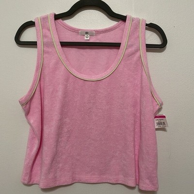 NWT BP Terry Cloth Tank Top Pink Size 1X