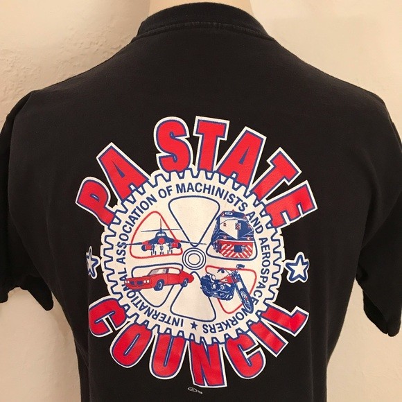 Vintage Machinist & Aerospace Workers T-Shirt Size XL #740