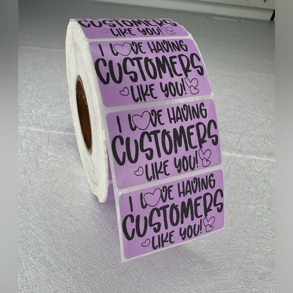 I Love Having Customers Like You, Stickers/ Label packaging stickers