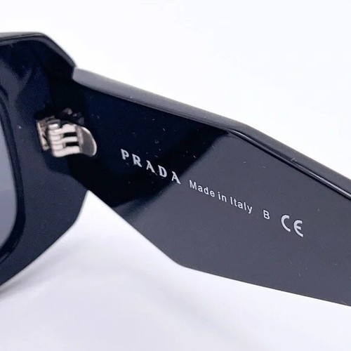Pre-owned Prada Pr 17ws 1ab5so Black Dark Grey Lens Unisex Sunglasses Authentic In Gray