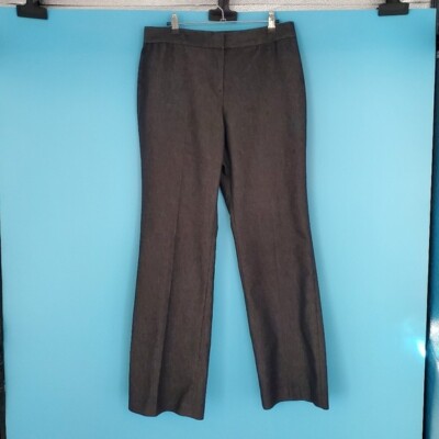 trixie + LULU Women's Size 10 Black Straight Leg Mid Rise Trouser Pants