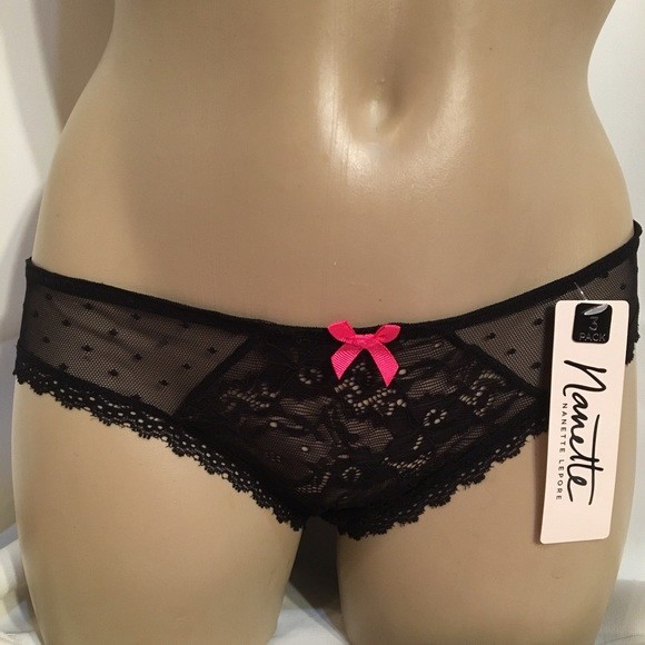Nanette Lepore Set of 3 Sheer Lace Bikini Panties M Medium NEW