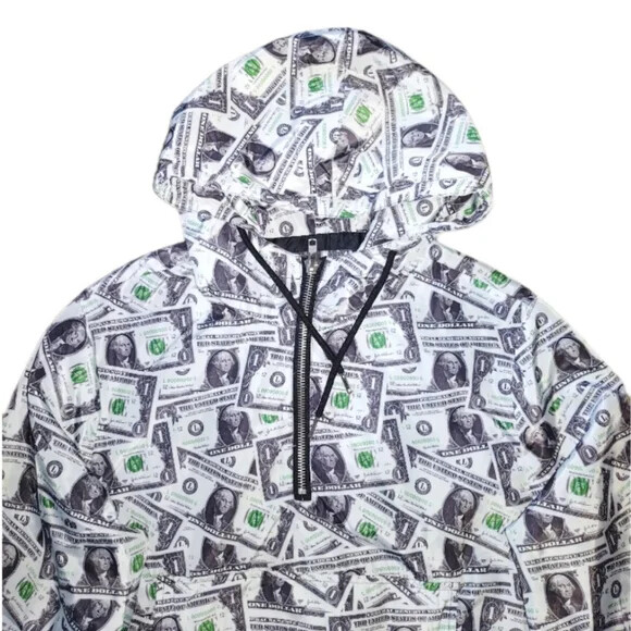トップス OG DOLLAR BILL CREW SWEAT BLACK Men's Oversized Sweatshirt Long Sleeve Crewneck Baggy Sports