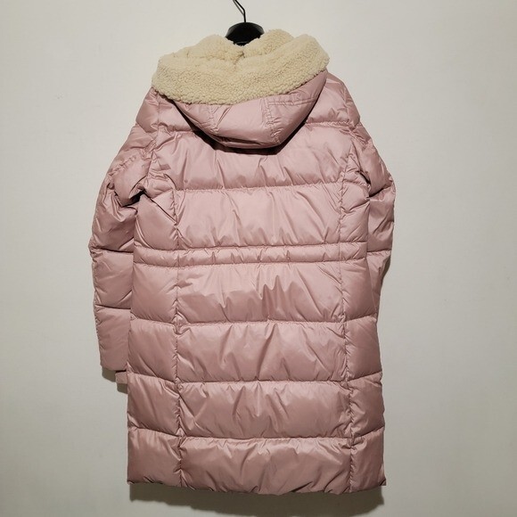 Pre-owned Coach Pink Puffer Jacket Size Small