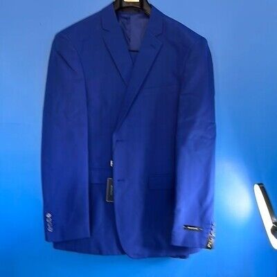 Braveman Electric Blue 2 Piece Suit Size 46 Long