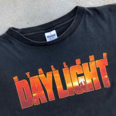 Vtg  96 Sylvester Stallone Movie Daylight Promo Tee - Size Men s XL