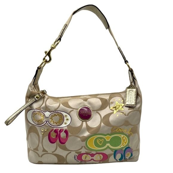 NWT Coach F17586 Multi-Color Hobo Bag Shoulder Purse 14