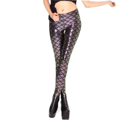 Black Milk Mermaid Musk Leggings Size XS Metallic Foil Prism Low Rise  Stretch