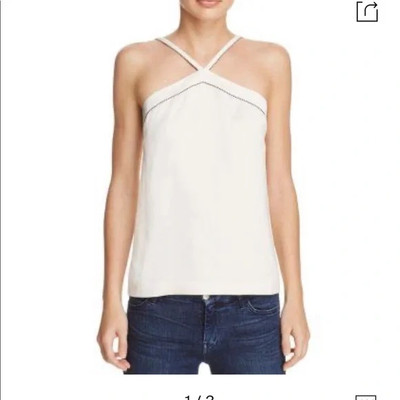 NWT_MSRP $108_Cooper & Ella MARTA Cami Top_Size Small_Ivory_Sleeveless