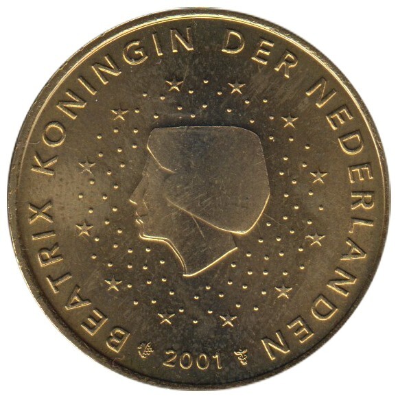 Pb05001.1 - Pays-Bas - 50 Cents - 2001