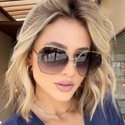 GUCCI GUCCI GG0818SA-001-63 GOLD SUNGLASSES