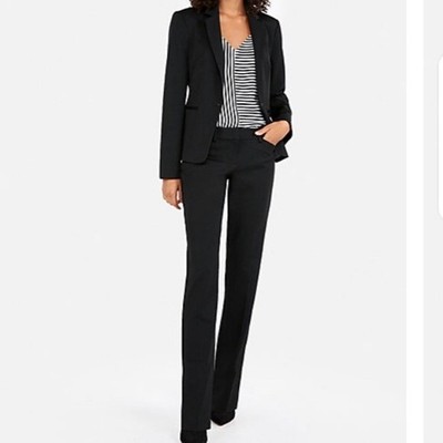 Express Editor Studio Stretch Women's Barely Boot Low Rise Dress Pants :00R