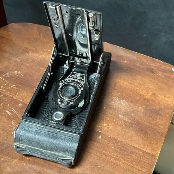 Old Fashioned Kodak Camera Black Antique Vintage No 2C Eastman Company Decor