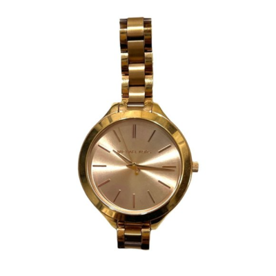 Michael kors runway slim rose cheap gold stainless steel bracelet