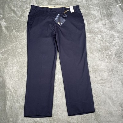 Brooks Brothers Pants Mens 38 Navy Blue Dress Made Italy Luxury Wool Blend New