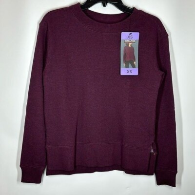 Kirkland Costco | NWT Women s XS Purple Fleece Crew Sweatshirt