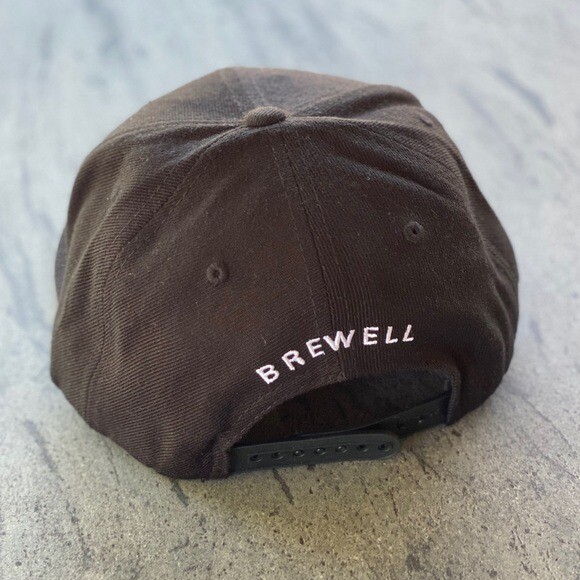 Dad's Fit Black Brewell MFG Snapbacks Hat by Decky Adjustable Black New