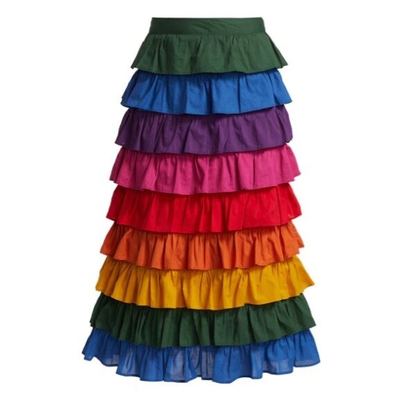 【COLOR iN ID】Cut-off layered skirt Becca Tiered Skirt - Multi-color | Levi's® US