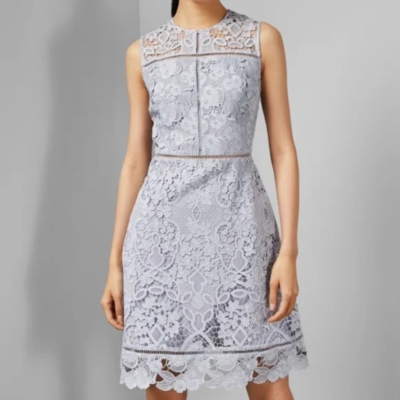 Ted baker top pale blue dress