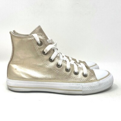 Ladies gold converse hot sale