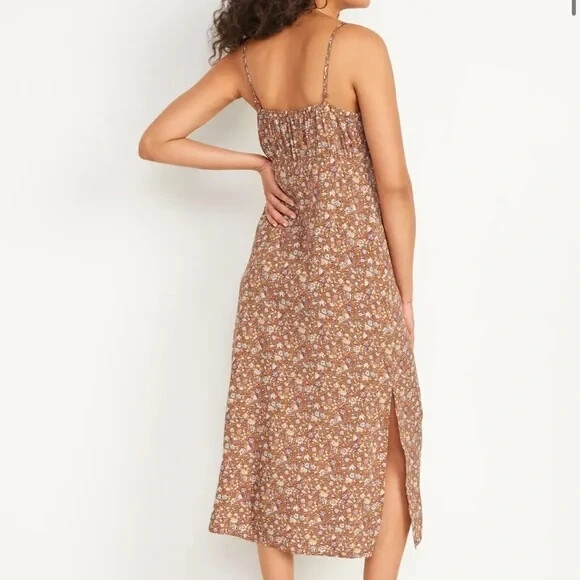 

Платье миди Old Navy с цветочным принтом, размер, Multicolor
