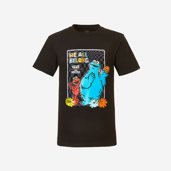 

ФУТБОЛКА Vans X SESAME STREET SS — черная / VN000BPUBLK / Футболки с рисунком Expedited, Черный