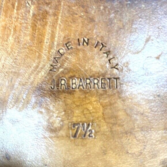 J.R.BARRETT Hand Made Italian Brown Suede Shoes