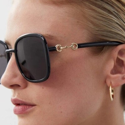 GUCCI GUCCI GG 0893S-001-57 BLACK SUNGLASSES