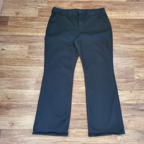 NYDJ Women's Size 18W Trouser Bootcut High Rise Black Stretc