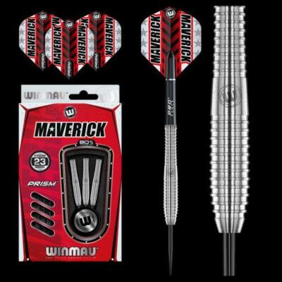 WINMAU MAVERICK 90% TUNGSTEN 23 GRAM STEEL TIP DARTS 1489.23