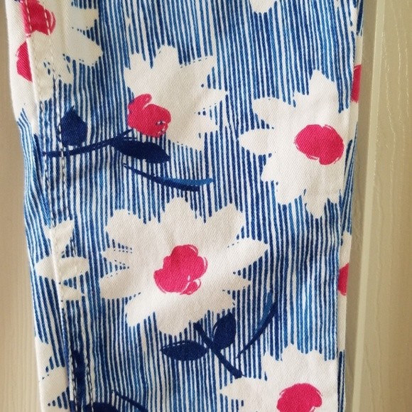 Children's Place Skinny Stretch Floral Jeggings Girls Size 5