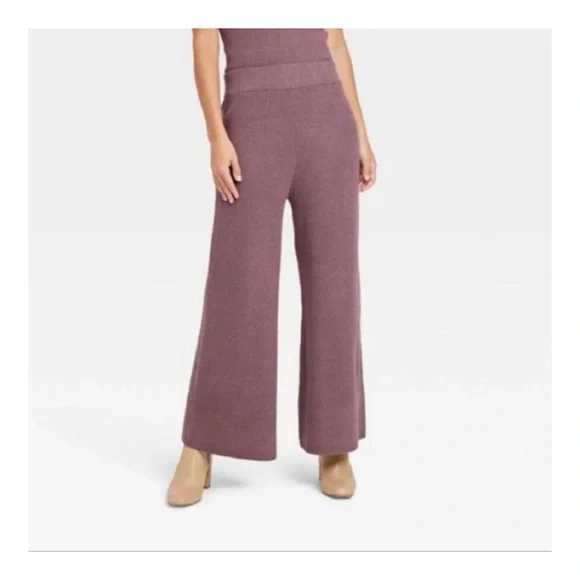 Na.e ナエ  【EVER SERIES】Knit Pants Stretch Jersey Knit Wide-Leg Pant | EILEEN FISHER