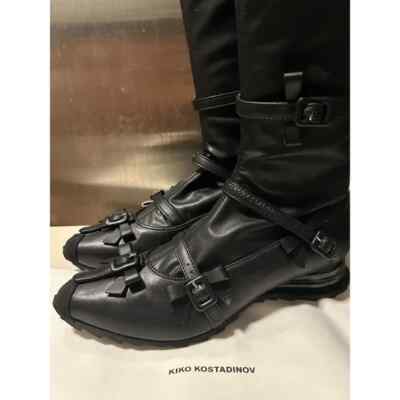 Kiko Kostadinov RIBBON HIGH BOOT Black size EU / IT 39