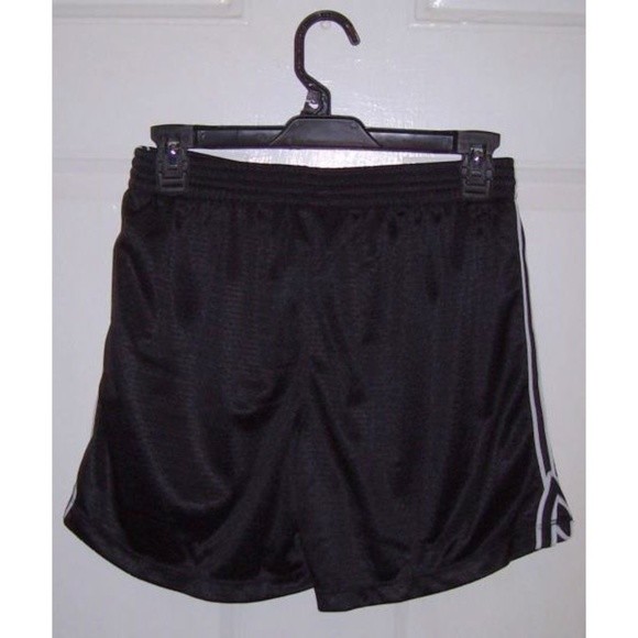 New Champion Black Mesh Shorts Boys S Small Elastic Drawstring Waist Active