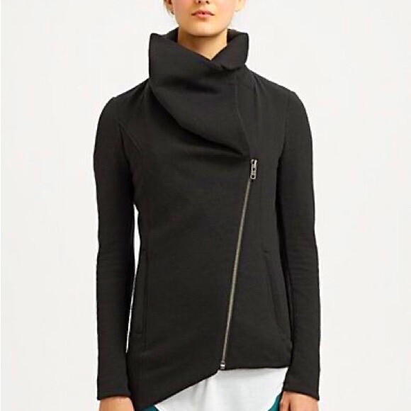 ジャケット・アウター HELMUT LANG asymmetry coat Helmut Lang Black Asymmetric Made In USA Jacket 1990's
