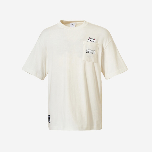 

Футболка PUMA X RIPNDIP Pocket — теплый белый / 623517_65 / Футболки с рисунком Expedited, Warm white