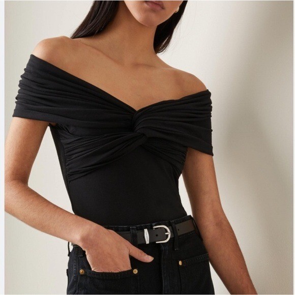 KHAITE 売れ筋商品|||カイト Tシャツ トップス レディース Bodysuits Black Khaite - The Cerise Bodysuit in Black | eBay