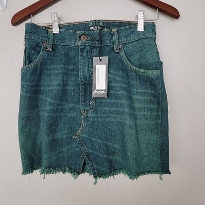 Levi s Nasty Gal Vintage Orange Tab High Waisted Denim Skirt Green