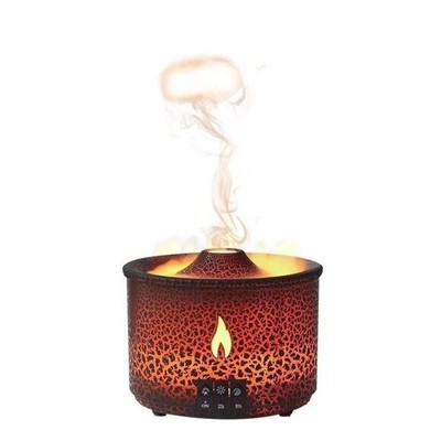Volcano Eruption Aroma Diffuser & Air Humidifier with Flame Lamp Effect - Essent