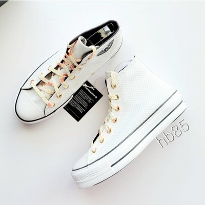 Converse CTAS Lift Hi White Storm Wind White Women's 10.5