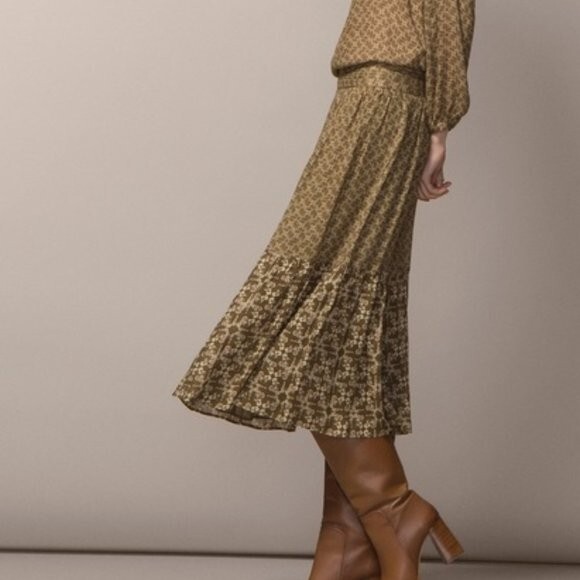 Massimo Dutti【NEW】Printed midi skirt with fabric detail 05204814712-o6.jpg?ts=