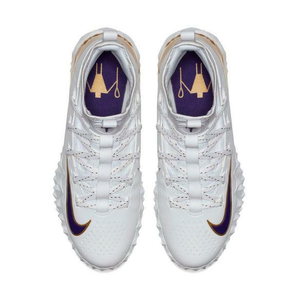 Nike Alpha Huarache Lacrosse 6 Cleat Mens Size 10.5 LE TF White Royal Purple